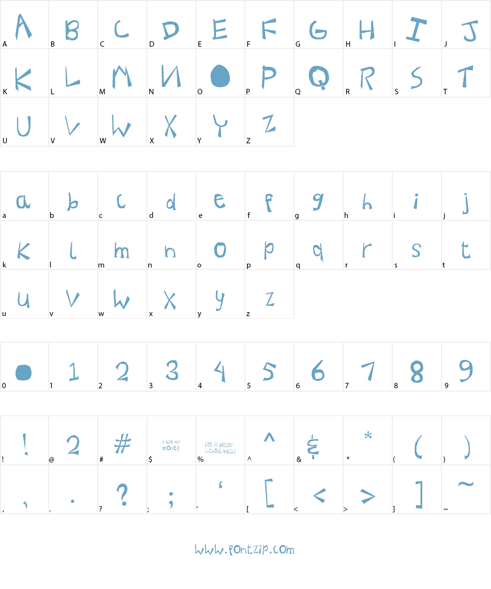 panipuri ver 1.0 Font Character